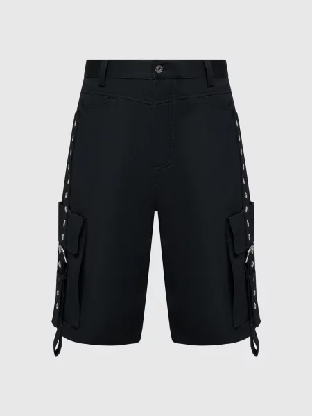 Шорты Off-white с ремешками черные
