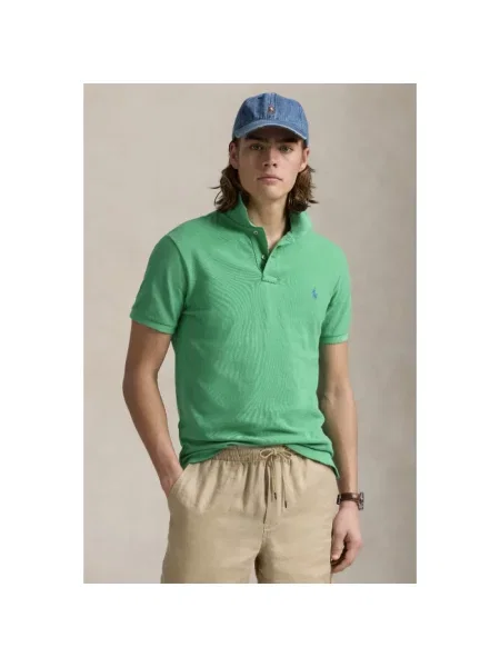 Koszulka polo Polo Ralph Lauren z siateczki zielona