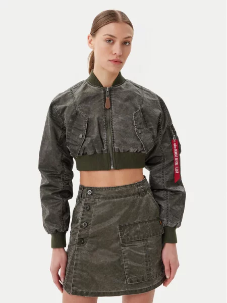 ALPHA INDUSTRIES Prechodná bunda olivová zelená