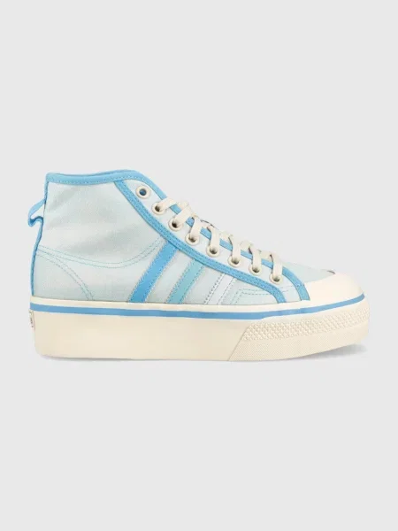 Teniși adidas Nizza Platform Mid albastru