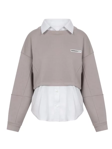 FEMSSY Mikina LAYA SWEATSHIRT BEIGE' béžová