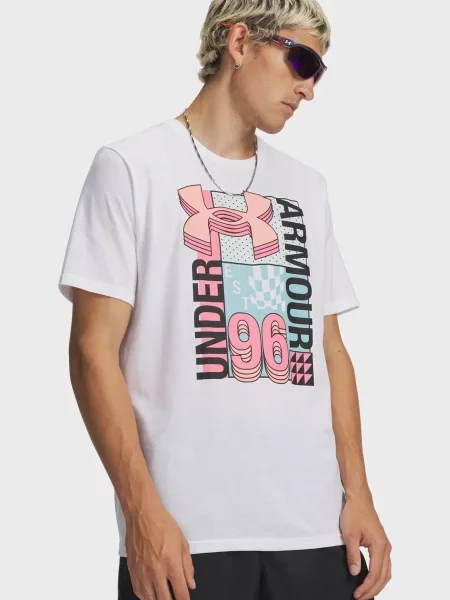 Футболка Under Armour з лого біла