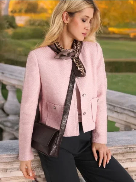 Блейзер пастельний рожевий