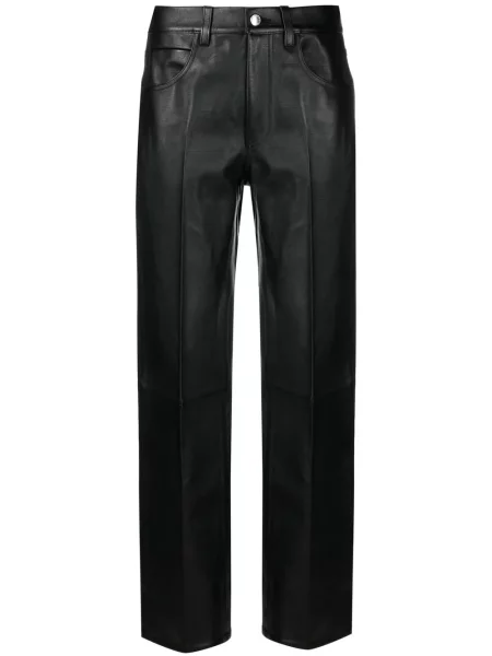 Pantaloni Alexander Wang din piele negru