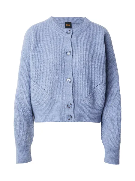 BOSS Geacă tricotată C_Fernard fumuriu albastru