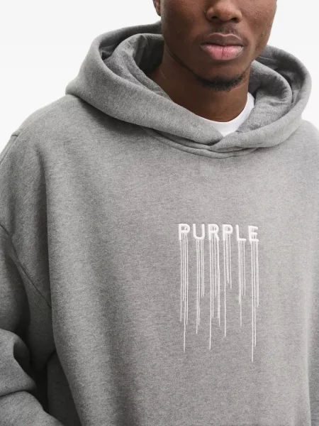 Hanorac cu glugă Purple Brand gri