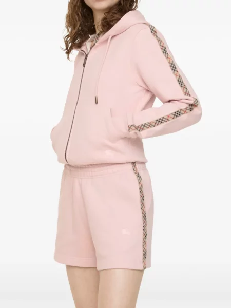 Kockás rövidnadrág Burberry rózsaszín