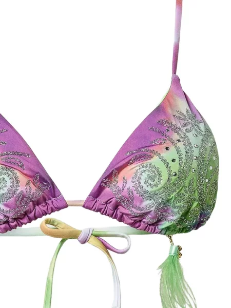 Bikini Twinset nyakkendővel lila