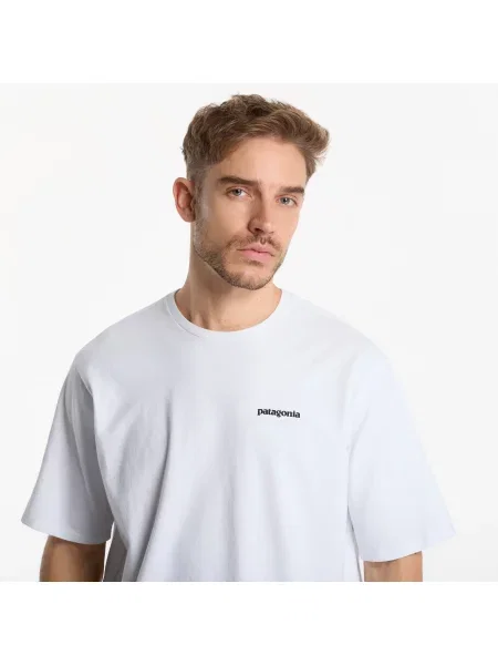T-shirt Patagonia Logo Responsibili-Tee Fiber White M λευκό