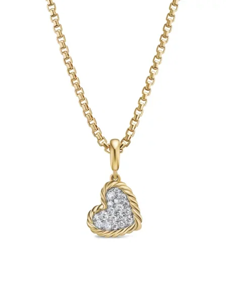 Pakabukas David Yurman su širdelėmis geltona