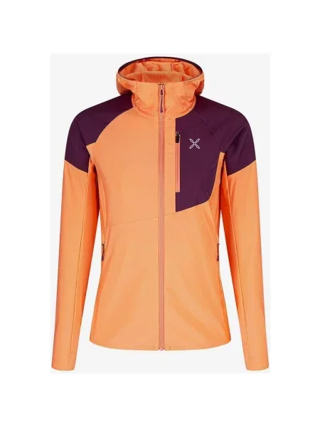 Kurtka z kapturem Montura Spitze Maglia pomarańczowy L fioletowy