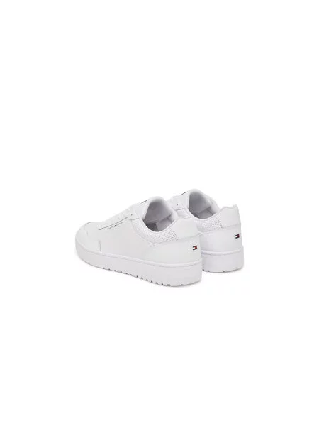 Laisvalaikio batai Tommy Hilfiger Th Basket Core Leather balta