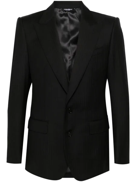 Vuneni blejzer Dolce & Gabbana crna