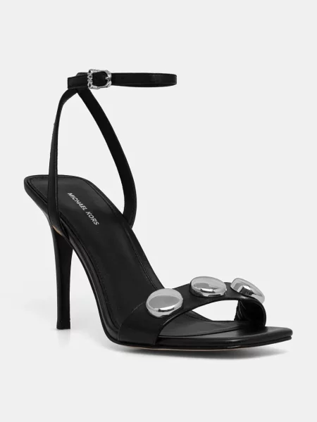 MICHAEL Michael Kors sandale de piele Liana Dome Stud Sandal negru