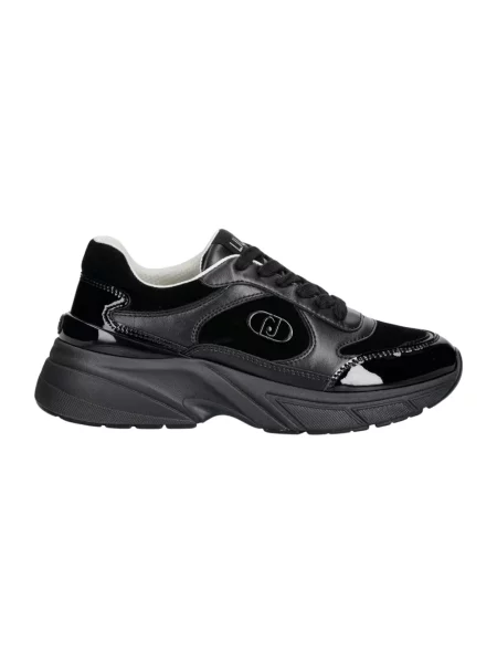 Liu Jo 01 sneakersy skórzane czarne