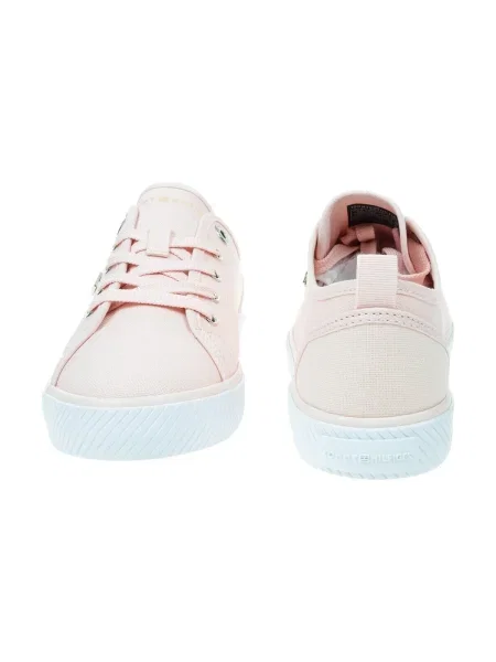 Pantofi Tommy Hilfiger din canvas roz