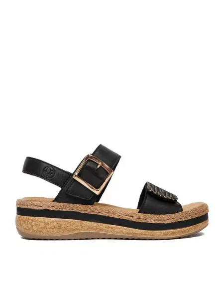 Rieker Sandale negru