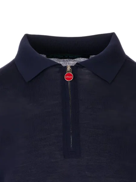 Tricou polo Kiton albastru