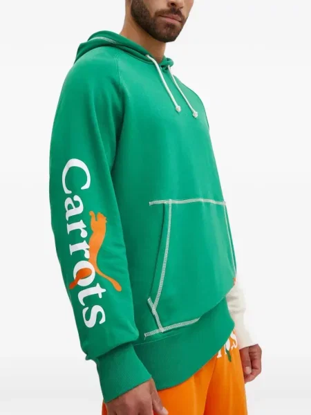 Hanorac cu glugă Puma cu imagine verde