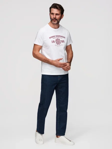Tricou Ombre alb