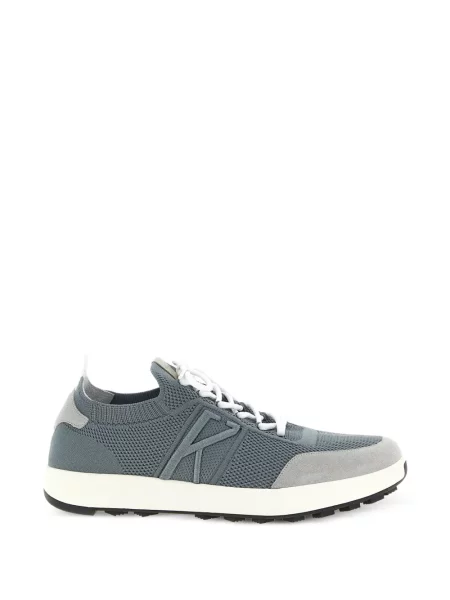 Szarvasbőr slip on sneaker Kiton kék