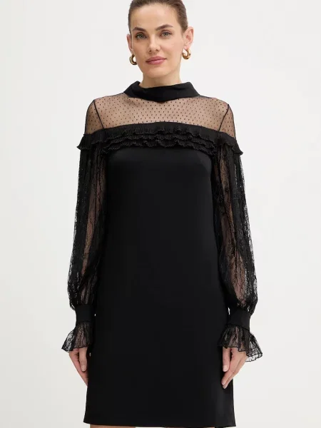 Luisa Spagnoli rochie mini drept negru