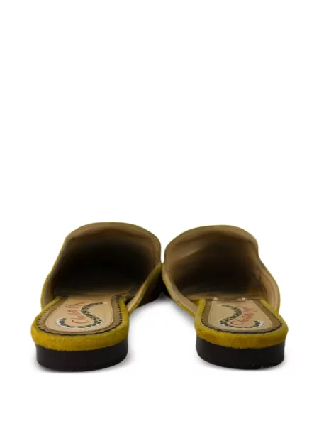 Csatos mules Charlotte Olympia sárga