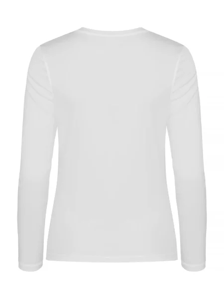 Clique Basic Active-T L/S Koszulka długi rękaw z barwionej przędzy biała