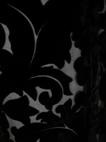 Велур панталон Gucci на цветя черно