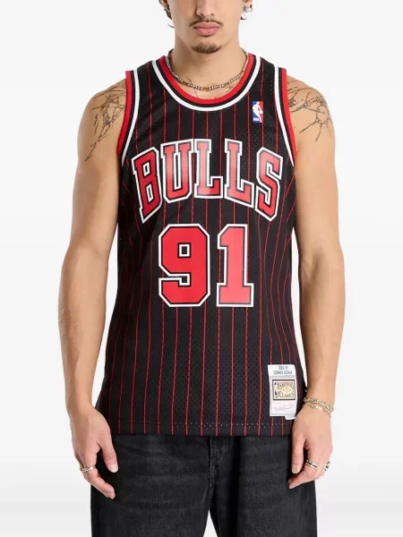 Cămașă Mitchell & Ness cu dungi negru