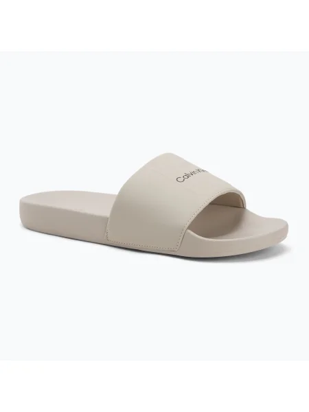 Calvin Klein мъжки джапанки Pool Slide Ck Square feather grey бежово