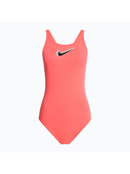 Дамски бански костюм от една част Nike Hydrastrong 3D Swoosh Fastback hot punch розово
