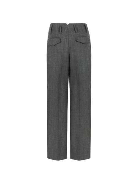 Pantaloni Ami Paris de lână gri