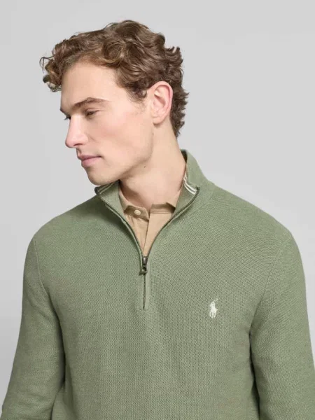 Bluza o kroju regular fit z kołnierzem i wyhaftowanym logo Polo Ralph Lauren