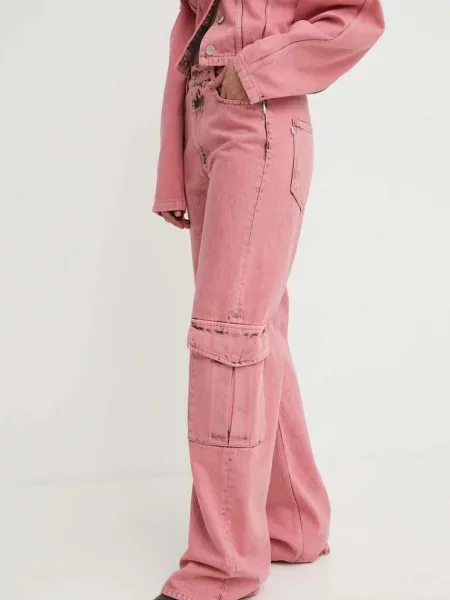 K+LUSHA jeansy różowe