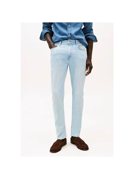 Jeansy straight leg Tommy Hilfiger niebieskie