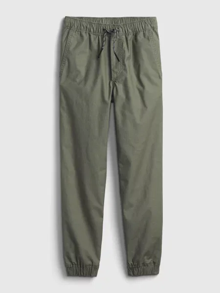 Pantaloni de jogging copii Gap alb