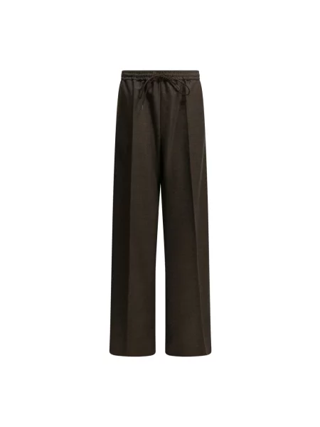 Spodnie Max Mara wełniane brązowe