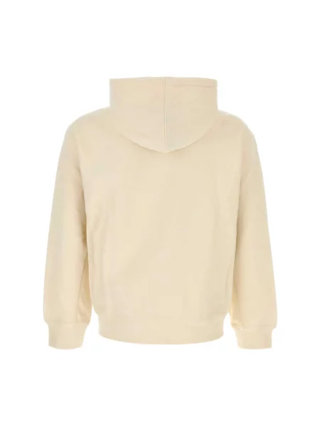Bluza z kapturem Carhartt Wip z kapturem z nadrukiem beżowa