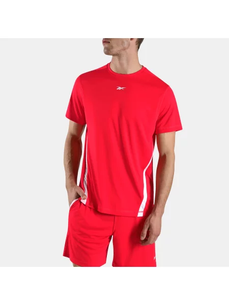 Reebok ID Train T-shirt z blokiem kolorówunisex Sport Red/White Size: biała