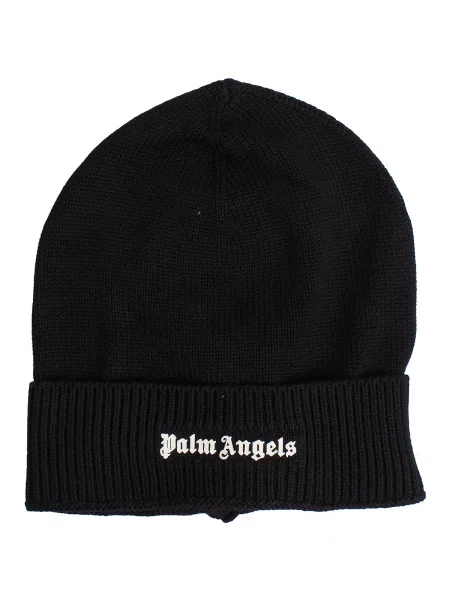 Căciulă Palm Angels cu broderie negru