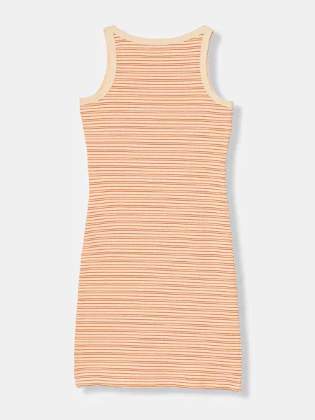 United Colors of Benetton šaty s bavlnou oranžové