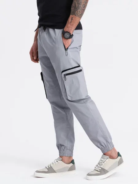 Pantaloni cargo Ombre gri