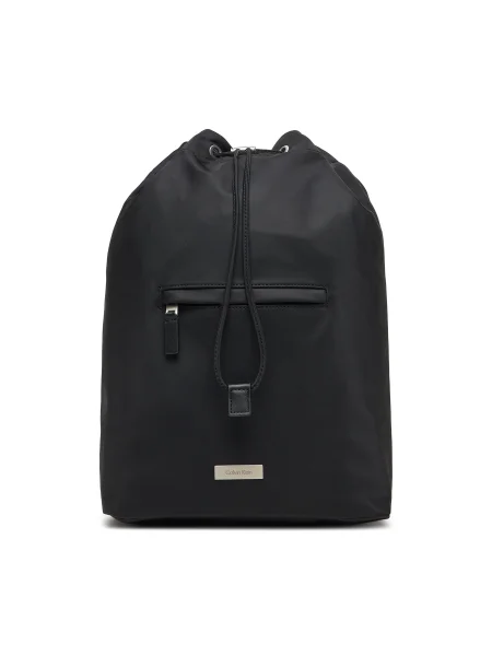 Раница Calvin Klein Sleek Drawstring Sling черен