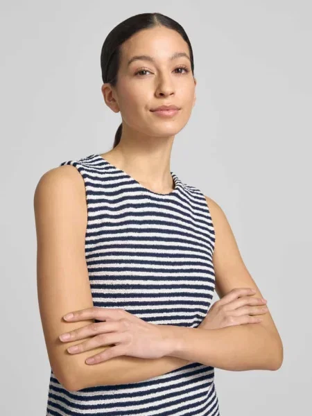 Top Christian Berg Woman w paski granatowy
