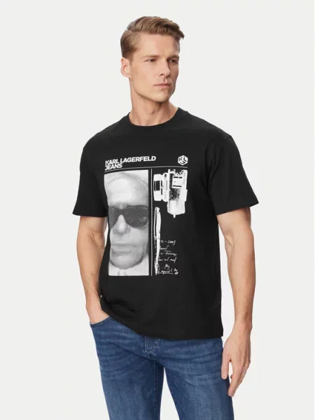 Karl Lagerfeld Jeans Tricou negru