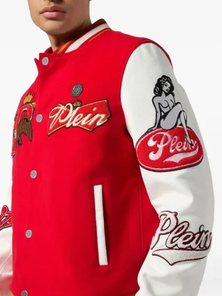 Geacă bomber Philipp Plein roșu