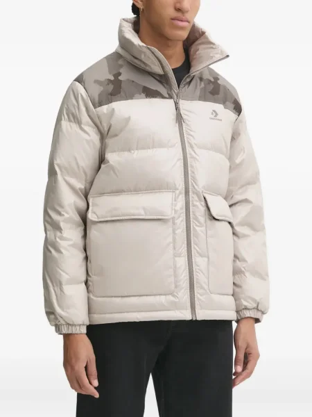 Zateplené tenisky Converse Chuck 70 na klínovém podpatku šedé