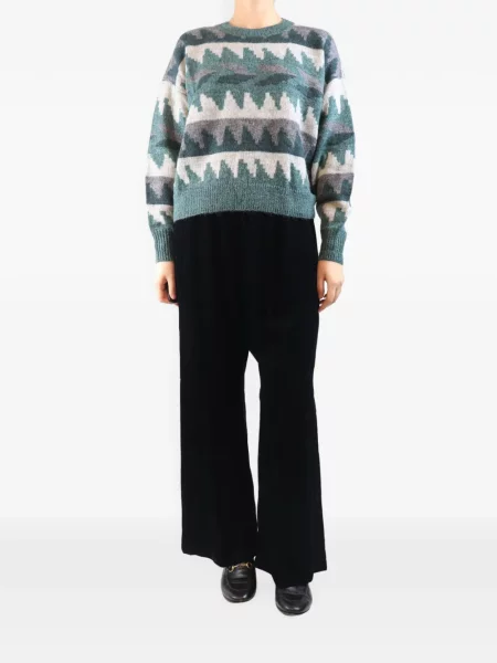 Pantaloni Forte_forte de catifea cord negru