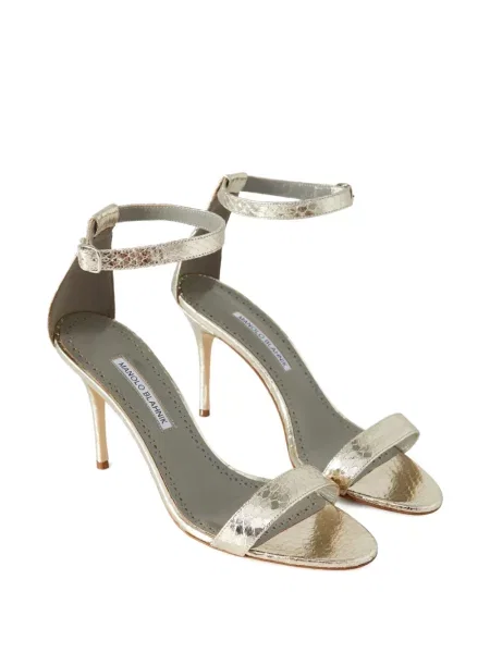 Sandale Manolo Blahnik auriu